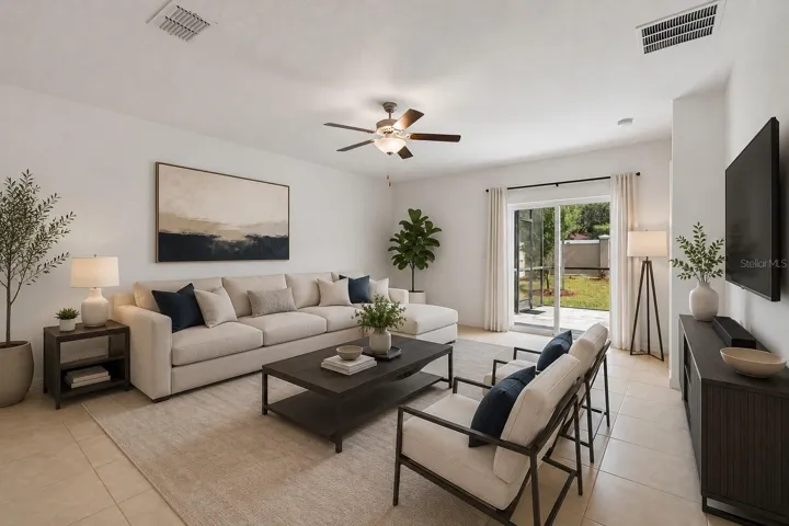 Virtual staging living room