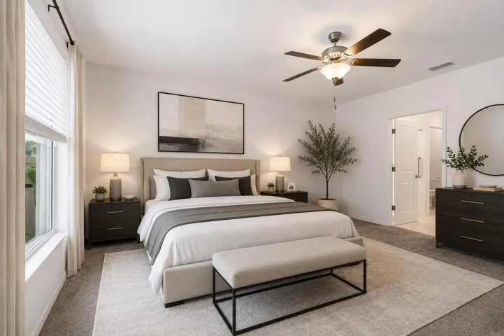 Virtual staging owners suite 1st floor