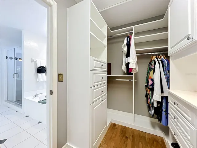 Primary Closet with Built Ins