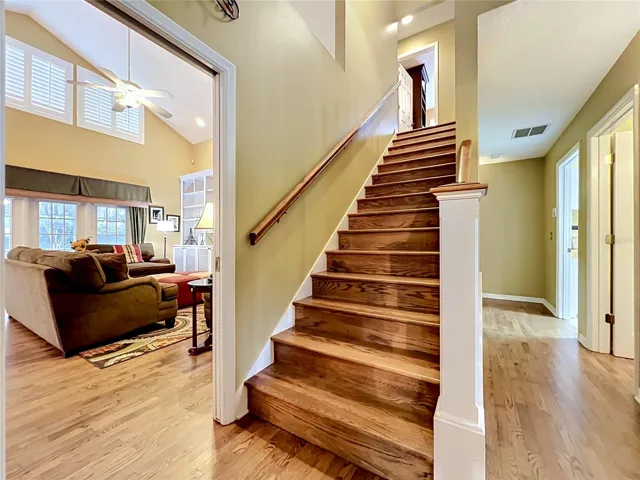 Stairway to second floor