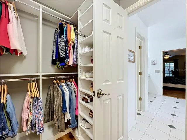 Primary Closet with Built Ins