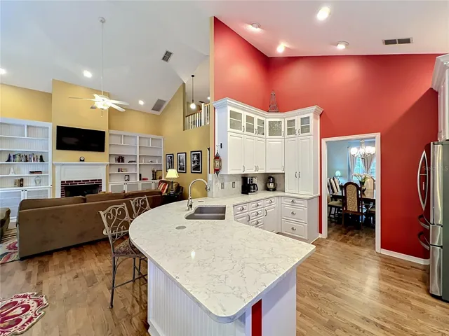 Kitchen with view to family room