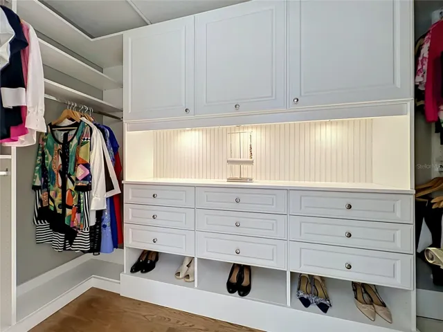 Primary Closet with Built Ins