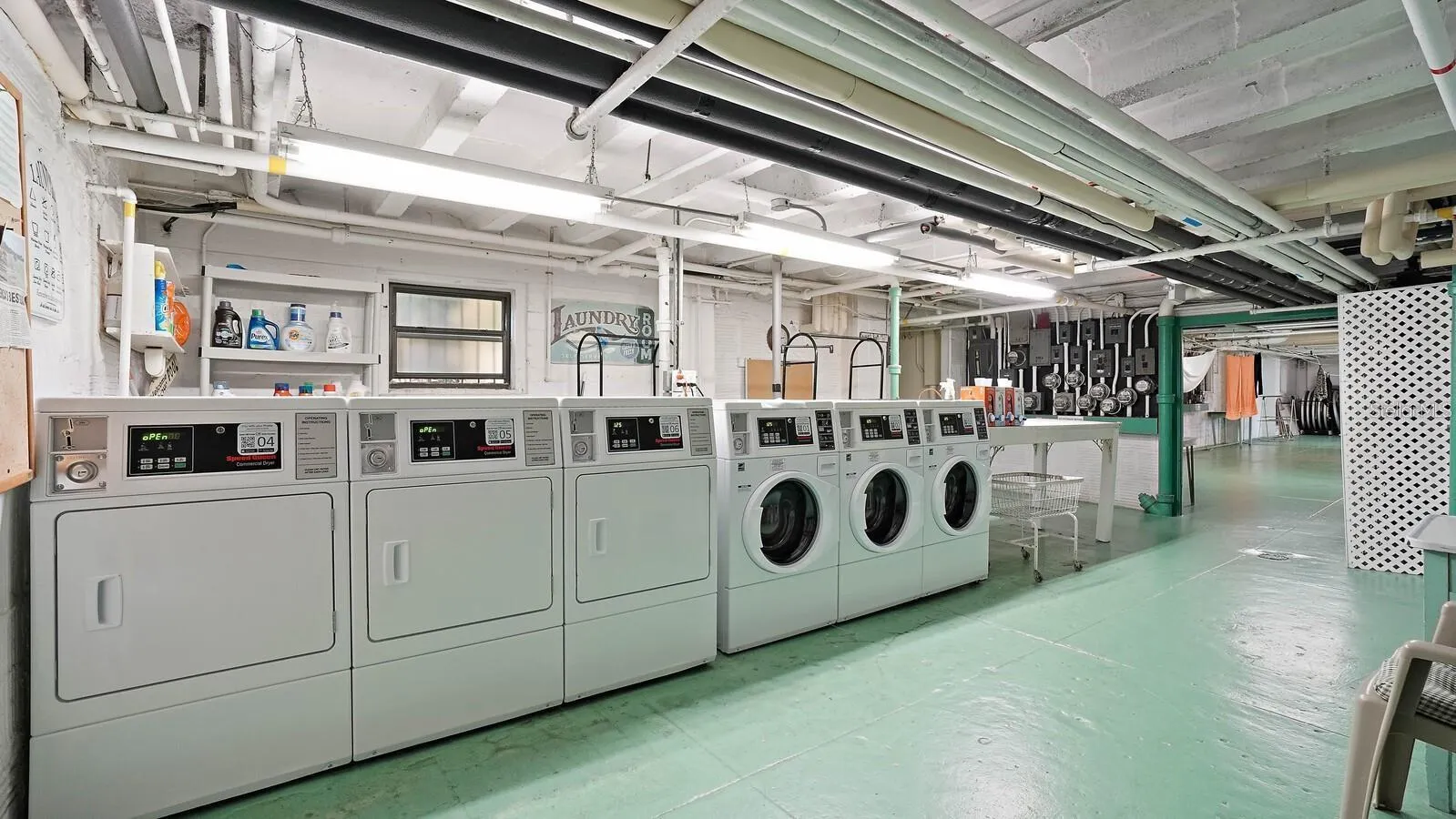 In the laundry area you can also iron your clothes.