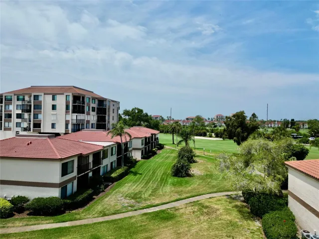 Side view of the Condo and of the golf course