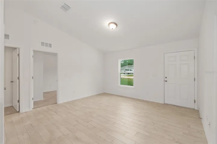 View from the kitchen into the living room