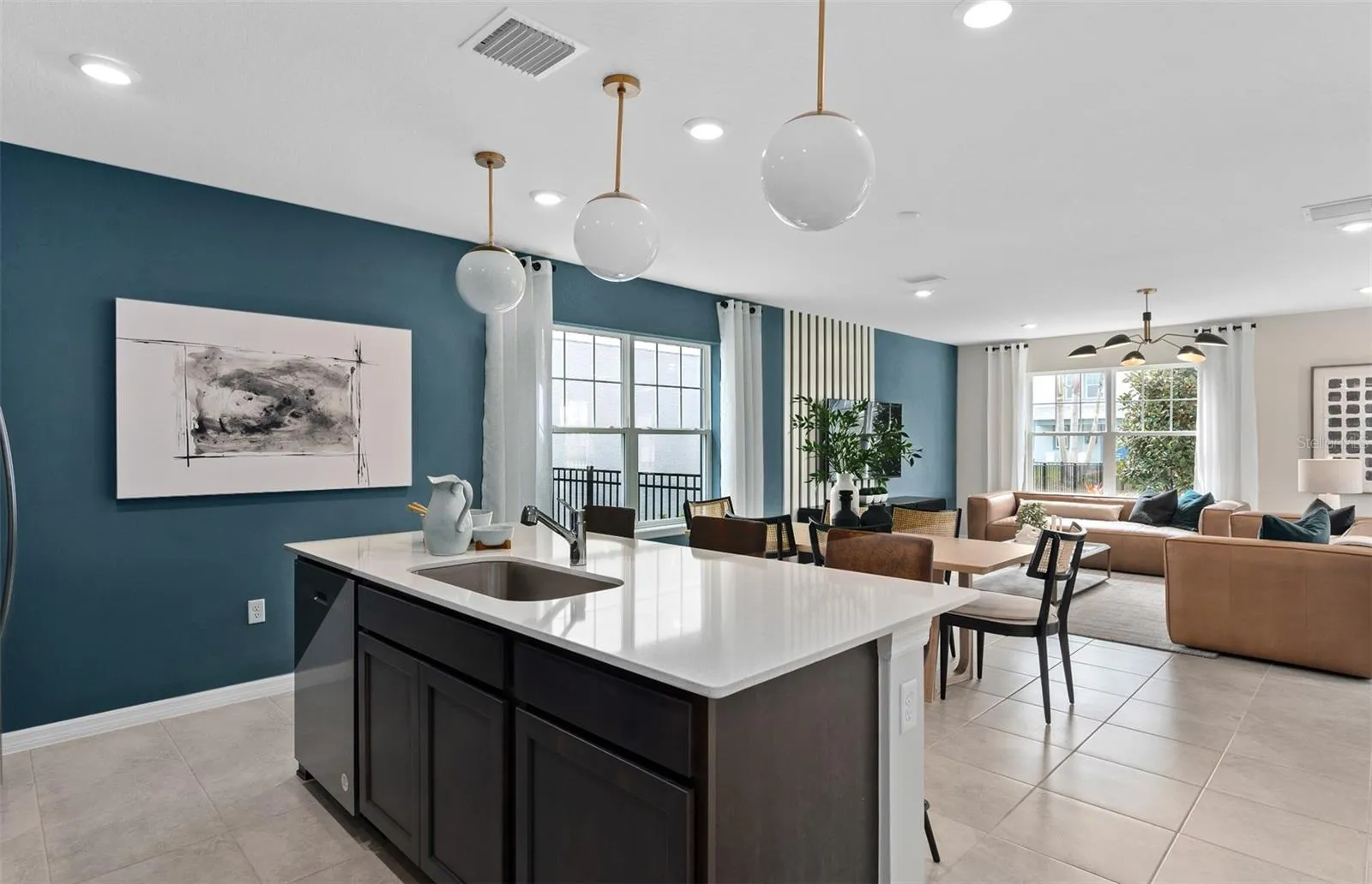 Model Home Design Only. Pictures and furnishings are for illustrative purposes only. Elevations, colors and options may vary. Furniture is for model home staging only.