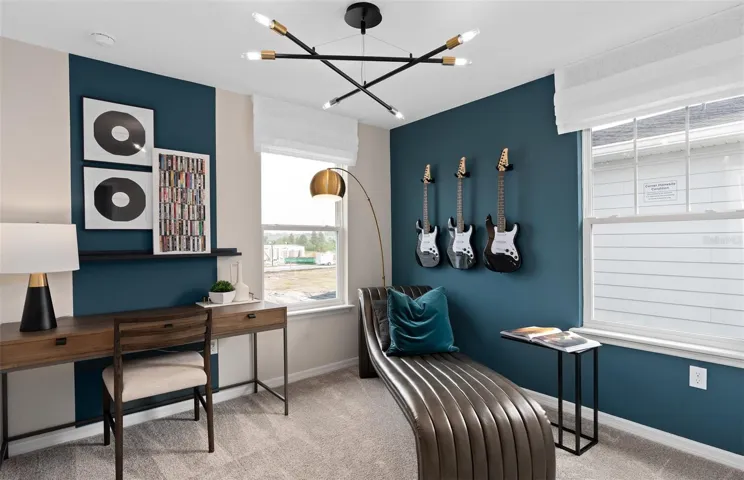 Model Home Design Only. Pictures and furnishings are for illustrative purposes only. Elevations, colors and options may vary. Furniture is for model home staging only.