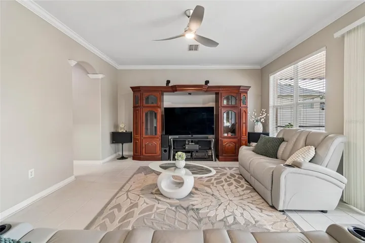 Kitchen is conveniently open to the family room