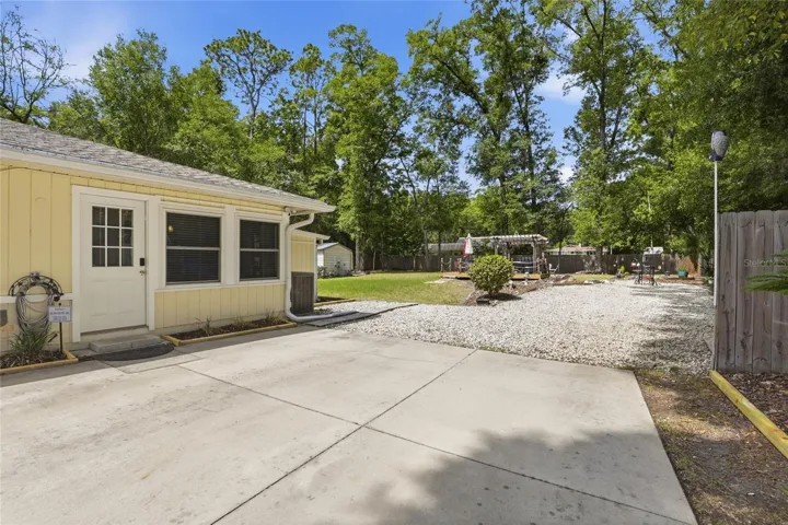 Drive Way into Back Yard