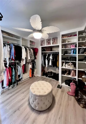 Second bedroom was made into a walk-in closet