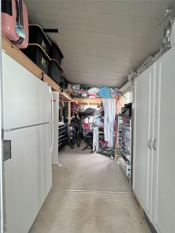 Shed with extra refrigerator