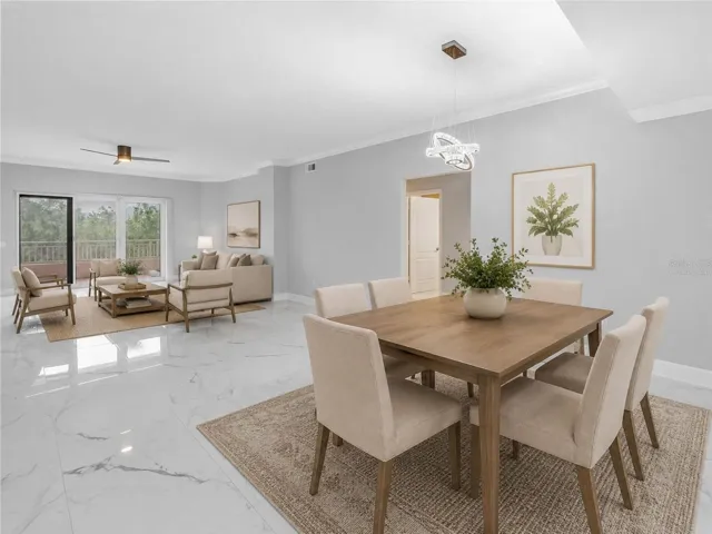 Dining / Living Room Areas - Virtually Staged