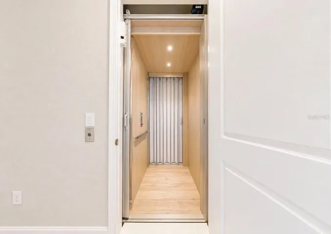 In Home 3 level Elevator starting in the garage