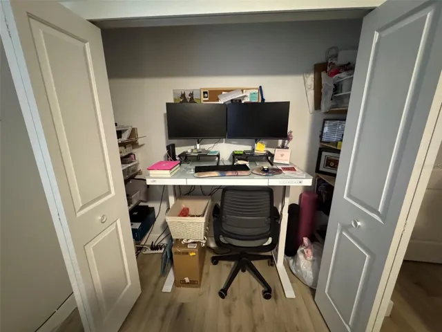 Closet large enough for computer station