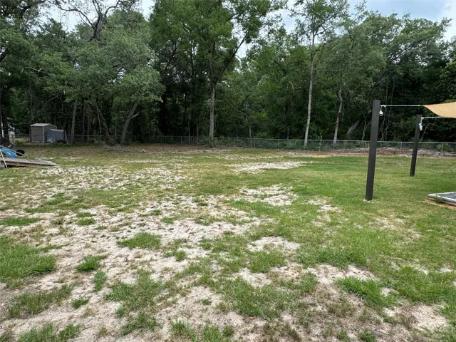 Large fenced back yard