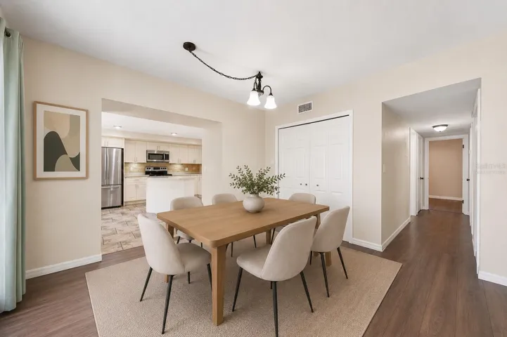 Virtually Staged Dining room