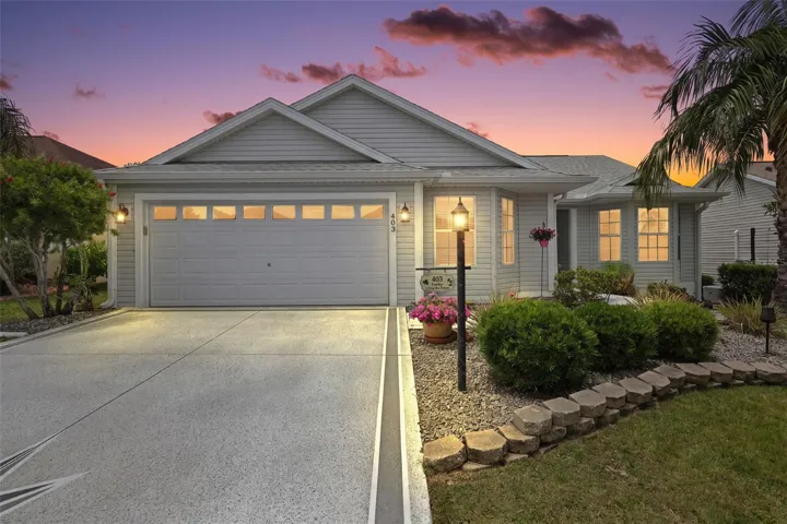 Twilight Front Elevation
