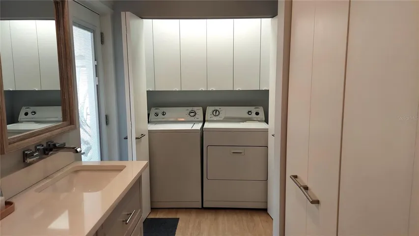 Washer/Dryer Closet & Cabinet Storage