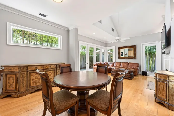 The CHARMING DINING AREA adjacent to the Kitchen, is perfect for everyday dining and special occasions.