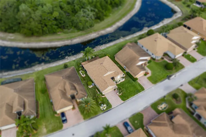 House drone view