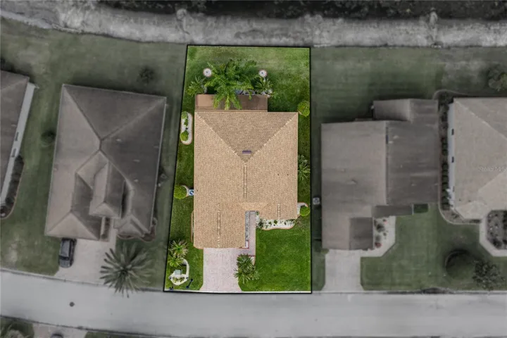 House drone view