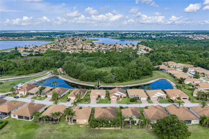 Neighborhood drone view