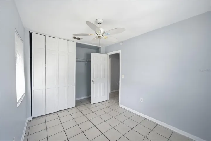 Front bedroom has spacious closet and easy access to the living room
