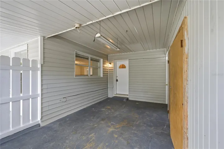 If a garage is a priority, easily convert this carport into a full size garage
