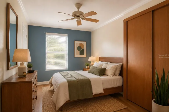 Virtually Staged 2nd Bedroom