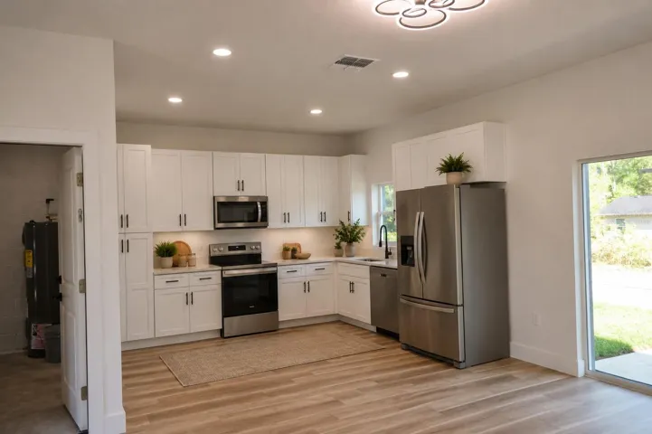 “Some images have been virtually staged using AI to illustrate potential furnishing. Property is currently unfurnished.”