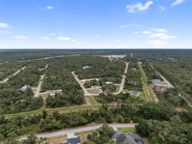 Aerial of neighborhood