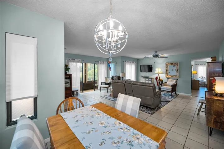 View of dinette area toward living room