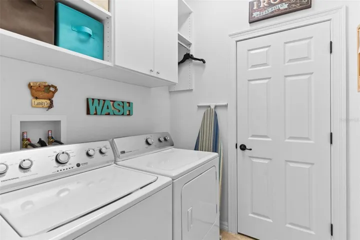 Inside Laundry Room convey the Washer & Dryer