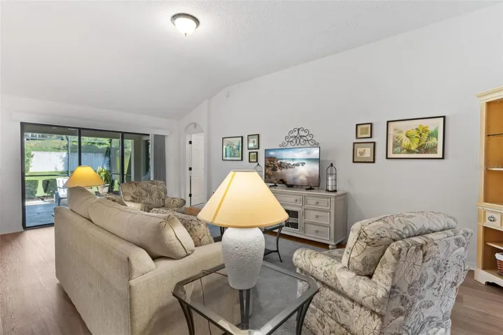 Great Room with glass sliding doors to Lanai...