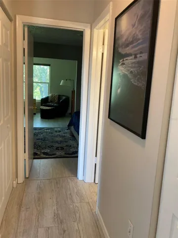 Hallway between bedrooms