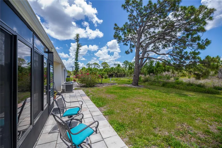 Patio off the back of the unit