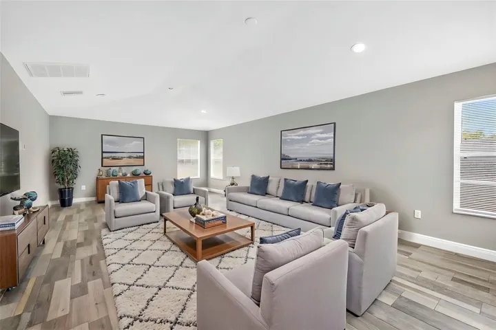 Bonus room staged, separate AC unit