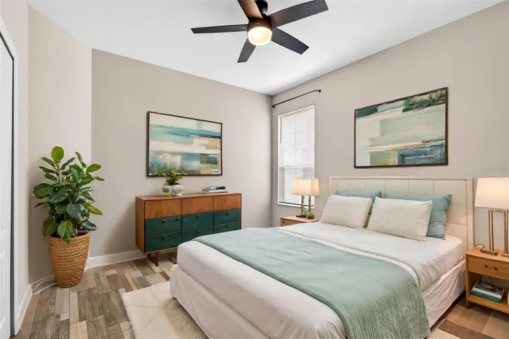Bedroom 3 staged
