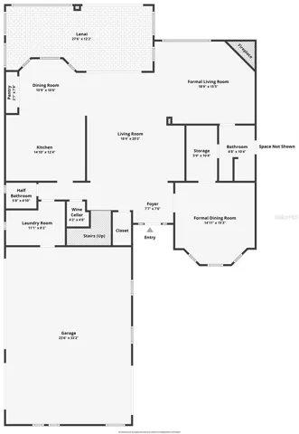 Floor plan with approximate room dimensions and layout 1st flr