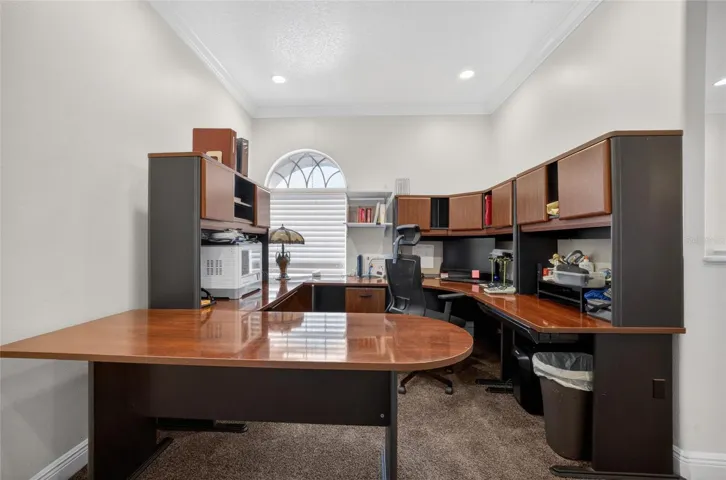 Loft space large enough for a work station / home office