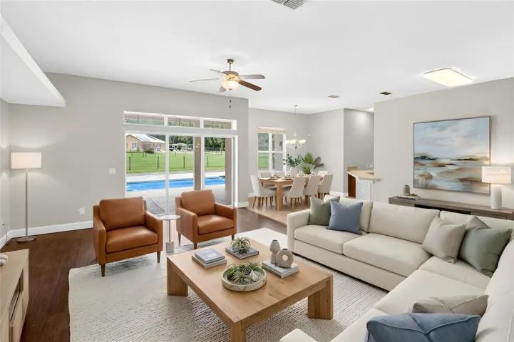 Living Room Virtually Staged