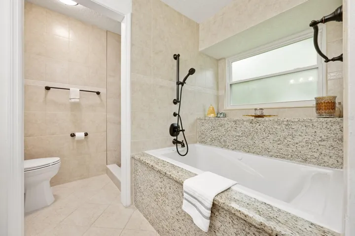 Updated primary en-suite bath.