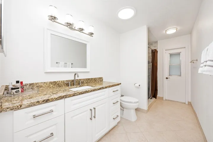 Updated second full bath.