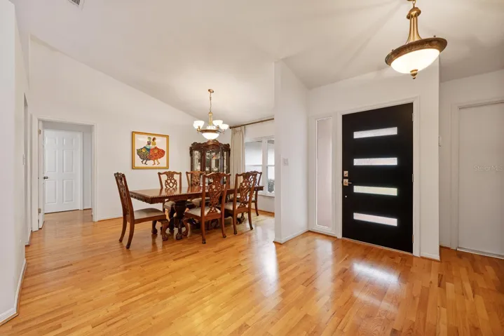 Formal dining off the foyer.