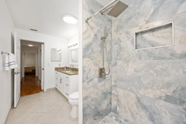 Updated second full bath.