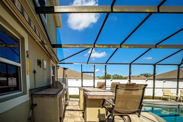 Poolside Tiki Bar on Screened Lanai