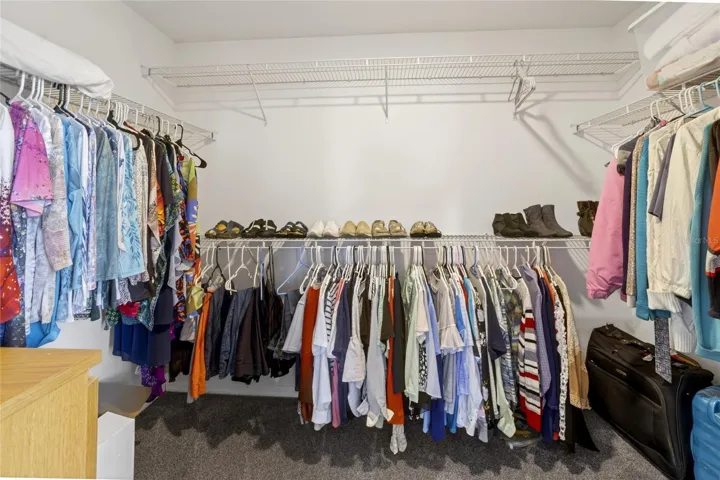 Huge Walk In Closet in Primary Bedroom