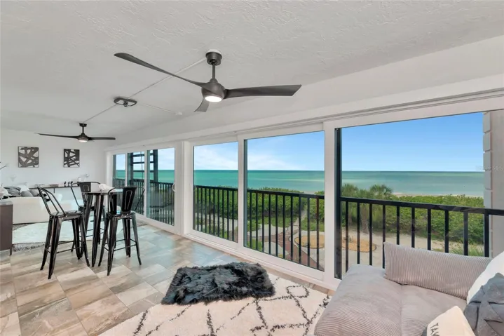 Enclosed Lanai with sliding hurricane impact windows