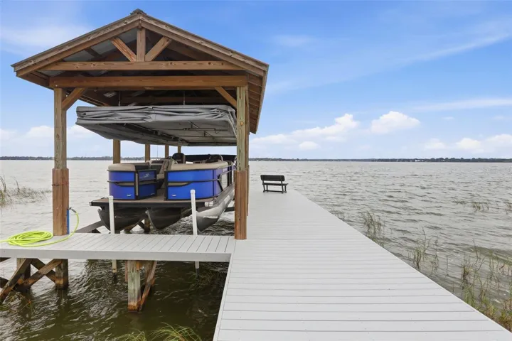 Newer dock 8' wide in composite decking material